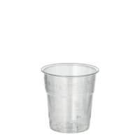 Plastikbecher (PS) 0,1 l Ø 6 cm · 6,7 cm glasklar