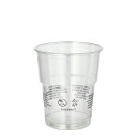 Plastikbecher R-PET, 0,2 l Ø 7,8 cm · 8,9 cm glasklar