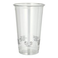 Plastikbecher R-PET, 0,5 l Ø 9,5 cm · 14,7 cm glasklar
