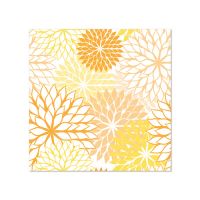 Servietten, 3-lagig 1/4-Falz 25 x 25 cm gelb "Floralies"