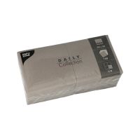 Servietten "DAILY Collection" 1/4-Falz 24 x 24 cm grau