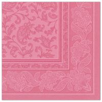 Servietten, "ROYAL Collection" 1/4-Falz 40 x 40 cm rosa "Ornaments"