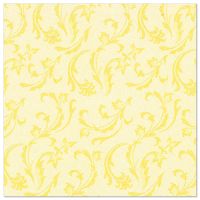 Servietten, gelb "ROYAL Collection" 1/4-Falz 40 x 40 cm "Damascato"