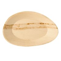 Palmblatt Teller oval "pure" 26 x 17 cm