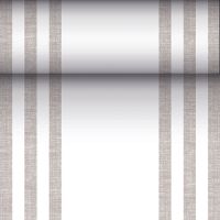 Tischläufer grau, stoffähnlich, PV-Tissue Mix, "ROYAL Collection", 24 m x 40 cm, "Lines"