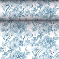 Tischläufer, blau, stoffähnlich, PV-Tissue Mix, "ROYAL Collection", 24 m x 40 cm, "Rose"