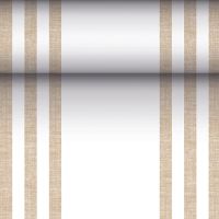 Tischläufer, sand, stoffähnlich, PV-Tissue Mix, "ROYAL Collection", 24 m x 40 cm, "Lines"