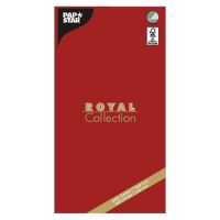 Tissue Tischdecke, rot "ROYAL Collection" 120 x 180 cm