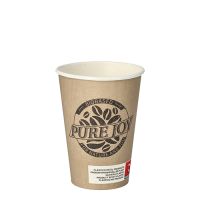 Bio-Kaffeebecher, Pappe "pure" 0,18 l "Pure Joy"