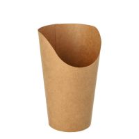 Wrap Cups, Pappe 470 ml 13,4 x 6 x 8 cm braun