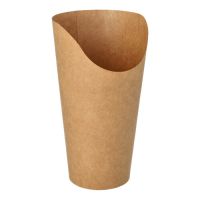 Wrap Cups, Pappe 590 ml 15,9 x 6 x 8 cm braun