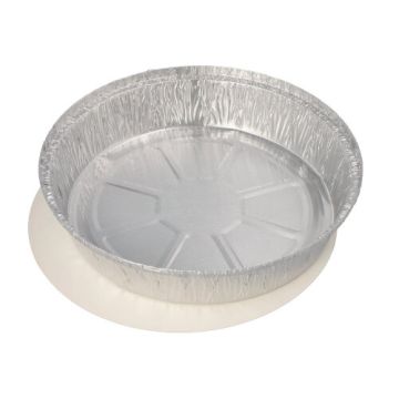 Aluschalen + Einlegedeckel, PE-beschichtet rund 1000 ml Ø 23 cm · 4,4 cm