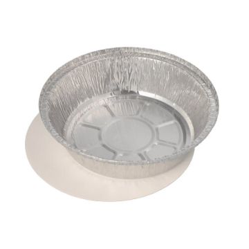 Aluschalen + Einlegedeckel, PP-beschichtet rund 770 ml Ø 18,2 cm · 4 cm
