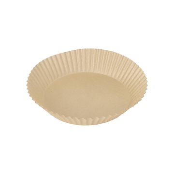 Backpapierzuschnitte für Heißluftfritteusen, Ø 16 cm · 4,5 cm braun