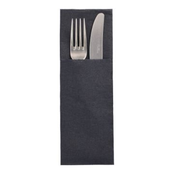 Bestecktaschen "DAILY Collection" 48 x 30 cm schwarz