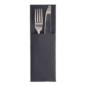 Bestecktaschen "ROYAL Collection" 48 x 30 cm schwarz
