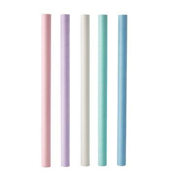 Bubble Tea Papierstrohhalme Ø 12 mm · 20 cm farbig sortiert