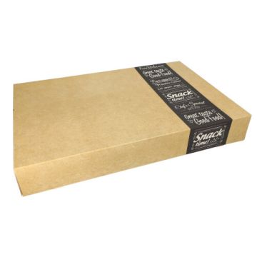 Catering-Kartons eckig "pure" 8 x 37,5 x 55,5 cm "Good Food" groß