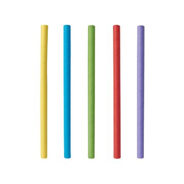 Cocktail Papierstrohhalme Ø 7 mm · 15 cm farbig sortiert