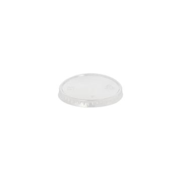 Deckel für Portionsbecher, rPET, Ø 6,2 cm, transparent 