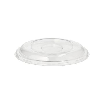 Deckel für Salatschalen To Go, R-PET rund Ø 15,5 cm · 2,5 cm klar