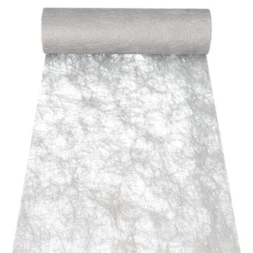Dekoband Sizoflor 25 m x 30 cm silber