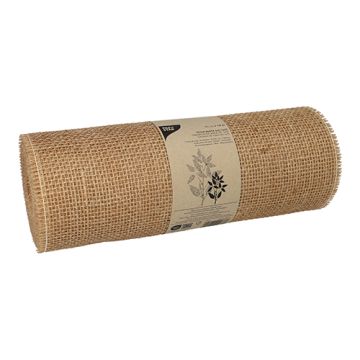 Dekoband aus Jute, 10 m x 30 cm natur auf Rolle