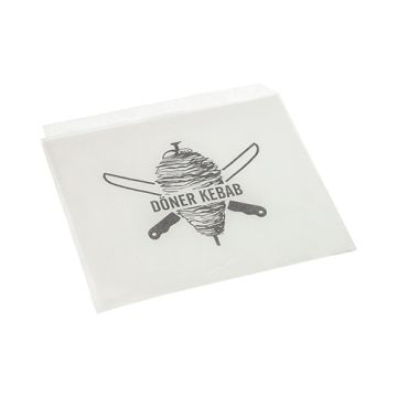 Döner-Kebab-Tüten 16 x 16 cm weiss