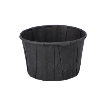 Dressingbecher aus Papier 110 ml Ø 7 cm · 4,2 cm schwarz