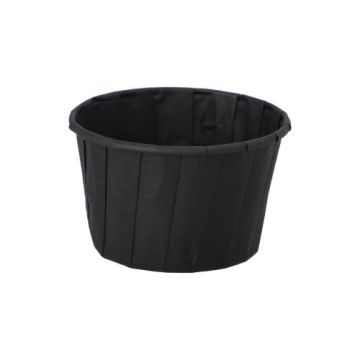 Dressingbecher aus Papier 90 ml Ø 6,6 cm · 4,2 cm schwarz