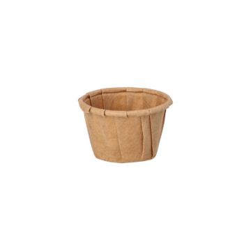 Dressingbecher aus Papier "pure" 10 ml Ø 3,5 cm · 2,2 cm braun