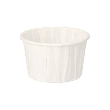 Dressingbecher aus Papier "pure" 110 ml Ø 7 cm · 4,2 cm weiss