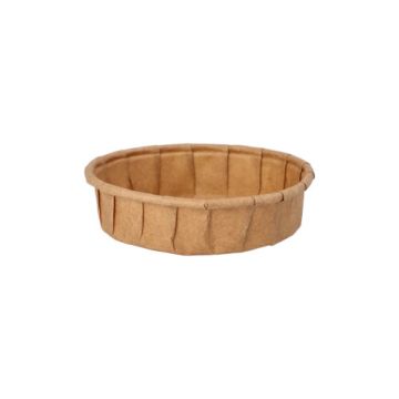 Dressingbecher aus Papier "pure" 25 ml Ø 6 cm · 1,5 cm braun
