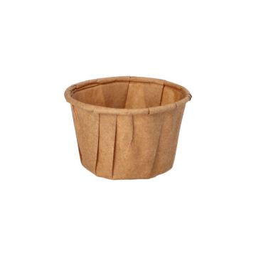 Dressingbecher aus Papier "pure" 35 ml Ø 5 cm · 3,1 cm braun
