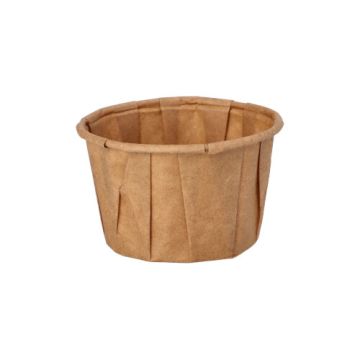 Dressingbecher aus Papier "pure" 50 ml Ø 5,8 cm · 3,5 cm braun