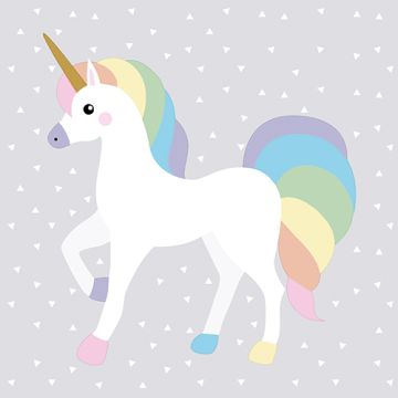 Einhorn-Servietten, 3-lagig 1/4-Falz 33 x 33 cm "Unicorn"