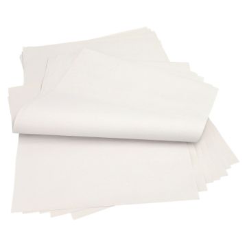 Einschlagpapiere, Cellulose 50 x 37,5 cm weiss 1/4 Bogen