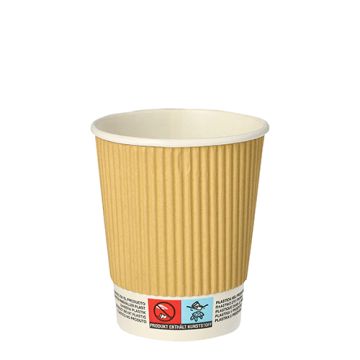 Einweg-Kaffeebecher, Pappe 0,2 l doppelwandig