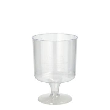 Einweg-Weingläser für Rotwein, PS 0,2 l Ø 7,2 cm · 10 cm glasklar einteilig