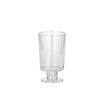 Einweg-Weingläser für Weisswein, PS 0,1 l Ø 5,1 cm · 8,5 cm glasklar einteilig