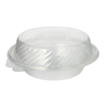 Feinkost- und Salatschalen mit Klappdeckel PP rund 950 ml 8,7 x 22 x 21,5 cm