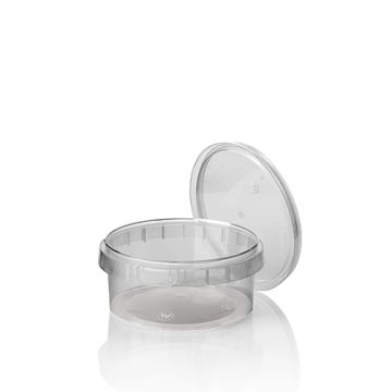 Feinkostbecher, PP 300 ml Ø 11,8 cm · 5,1 cm transparent mit Originalitätsverschluss