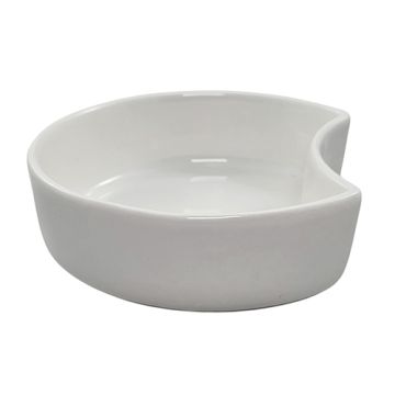 Fingerfood-Schale aus Porzellan, Halbmond, 200 ml Ø 12 cm · 3,5 cm weiss "Ano"