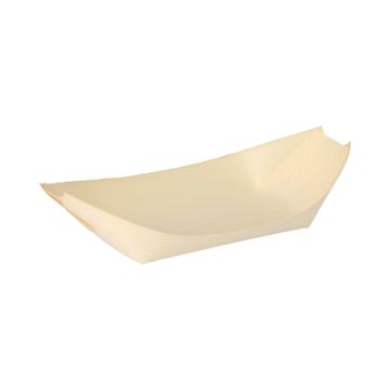 Fingerfood-Schalen aus Holz "pure", 21,5 x 10 cm "Schiffchen"