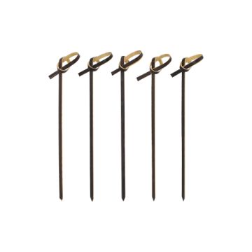Fingerfood-Spieße 10 cm schwarz "Knoten"