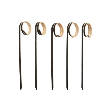 Fingerfood-Spieße 11 cm schwarz "Twister"