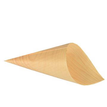 Fingerfood-Spitztüten, Holz "pure" Ø 11 cm · 21 cm