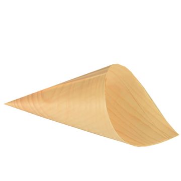 Fingerfood-Spitztüten, Holz "pure" Ø 12,5 cm · 24 cm