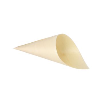 Fingerfood-Spitztüten, Holz "pure" Ø 9,5 cm · 18 cm