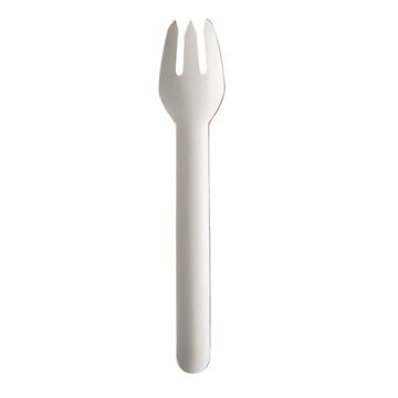 Gabeln aus Papier "pure" 15,5 cm weiss